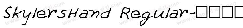 SkylersHand Regular字体转换